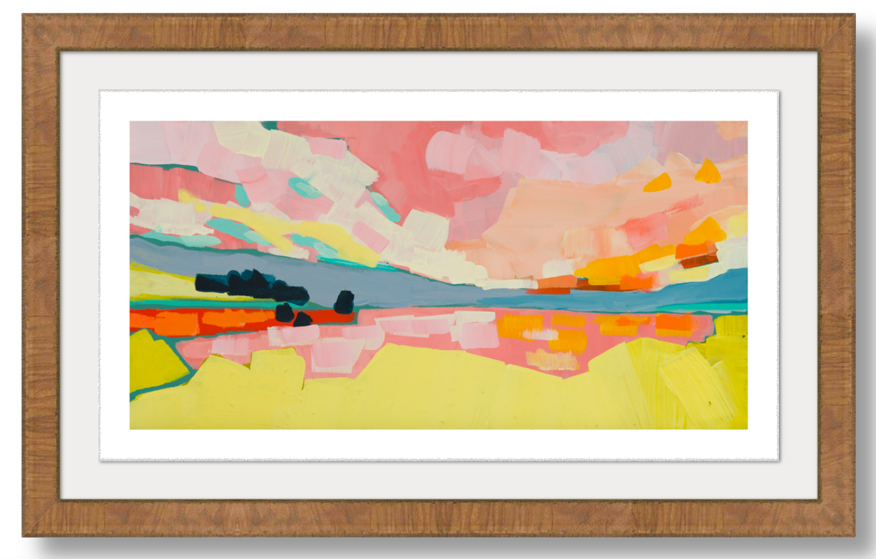 Lake reflections Glicee Paper Prints